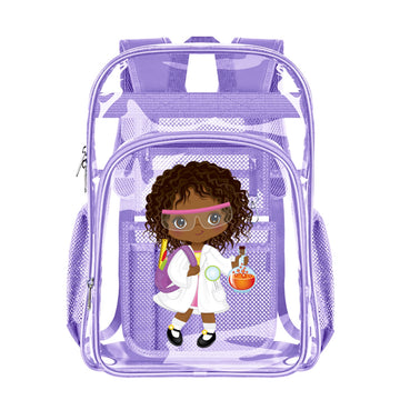 Purple Transparent Backpack