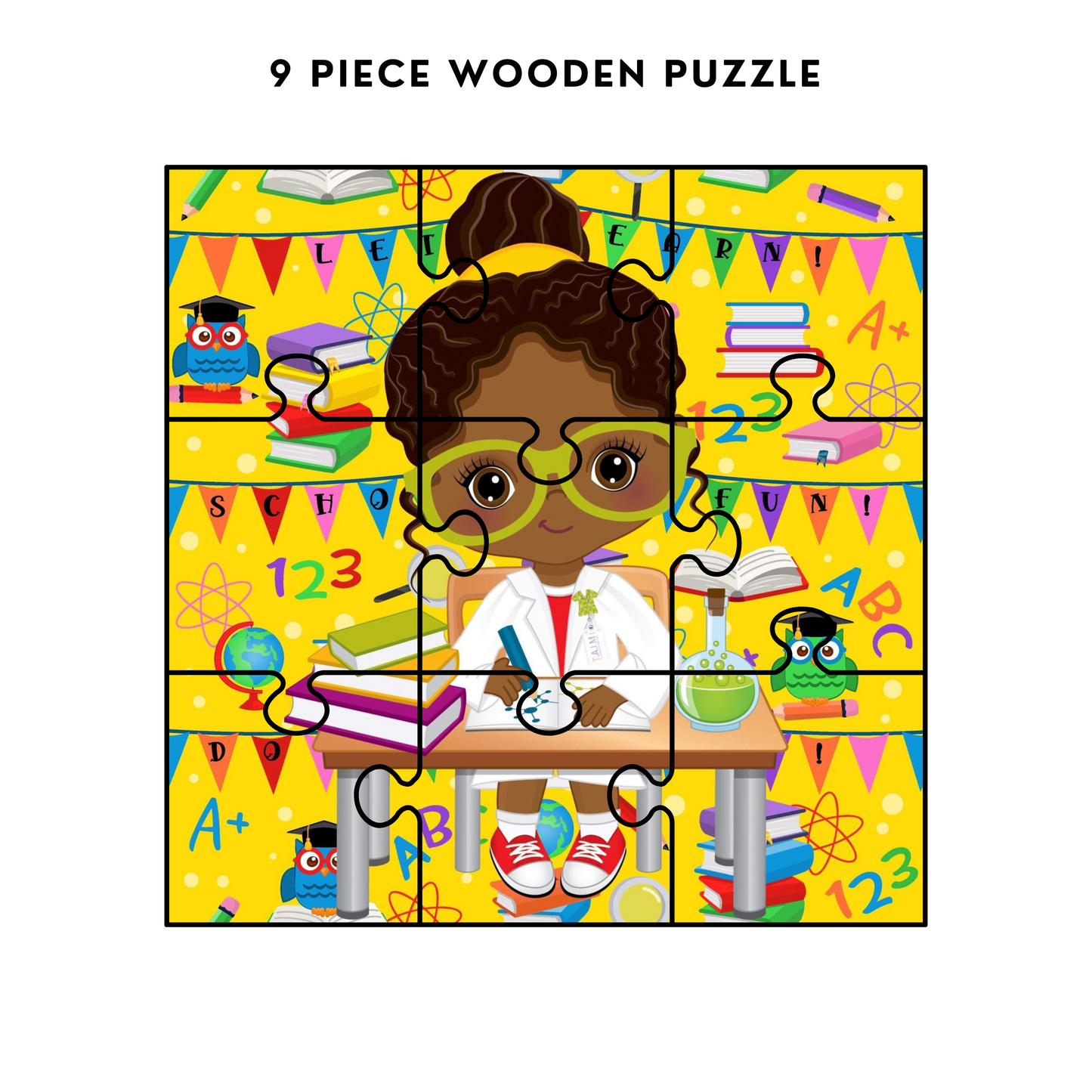 9 Piece Wooden Puzzles