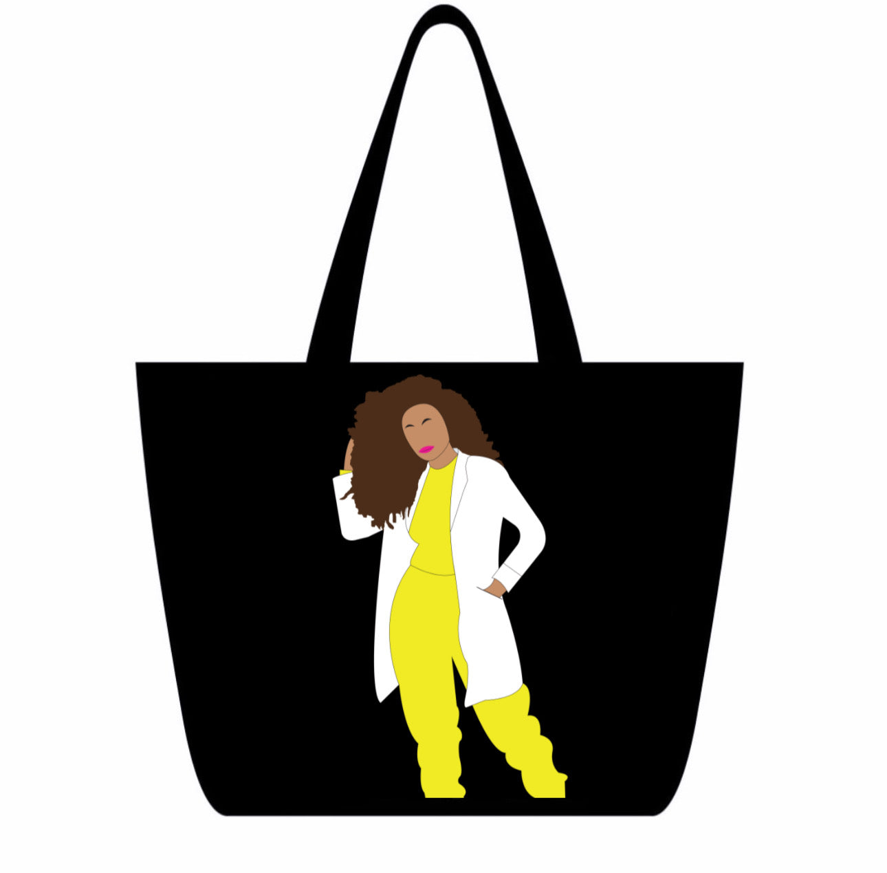 Yellow - White Coat Tote