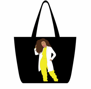 Yellow - White Coat Tote