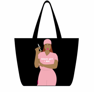 Black Girl + MA Faceless Tote