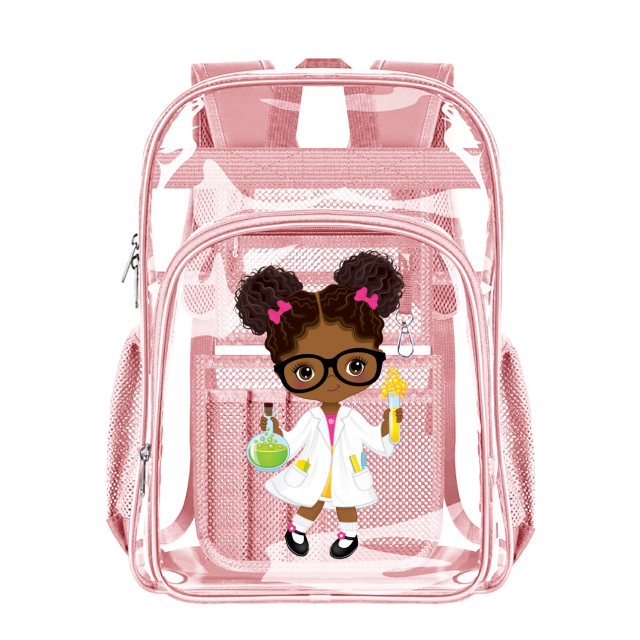 Pink Transparent Backpack